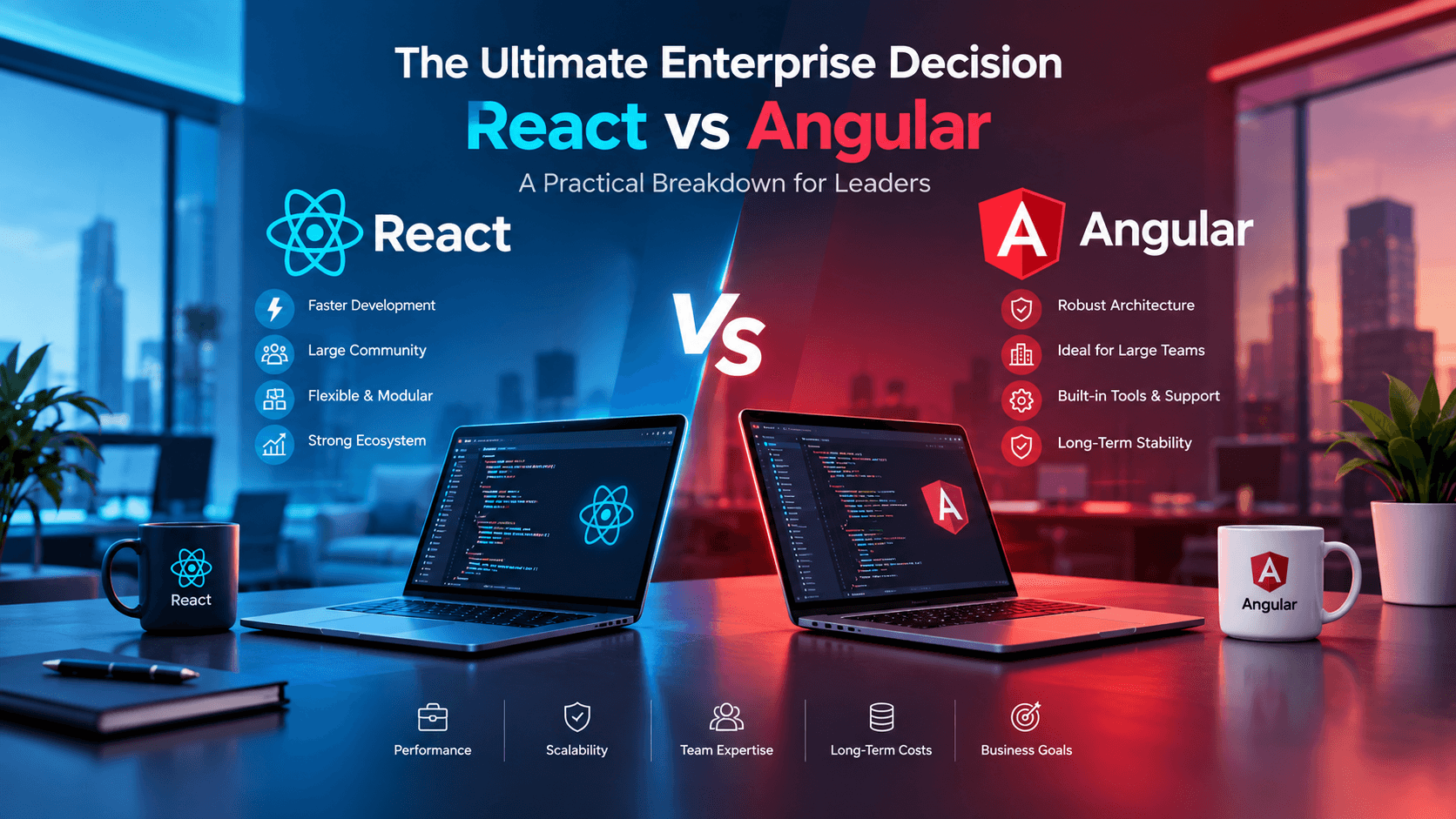 React vs Angular for Enterprise Apps: How to Choose